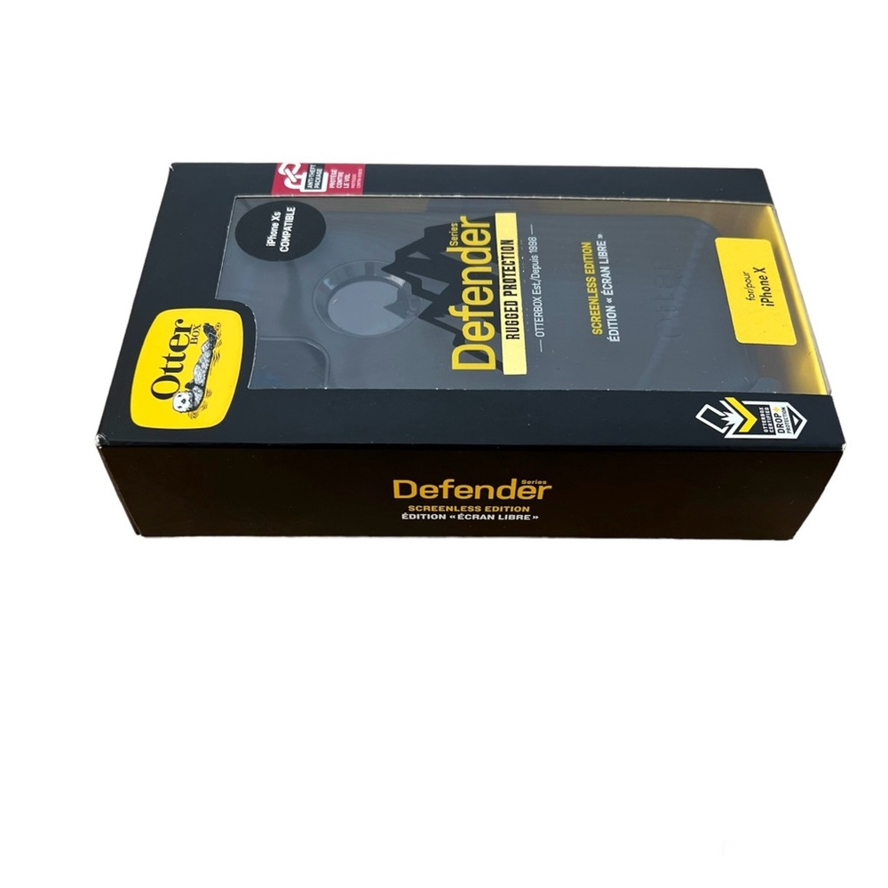 NEW OtterBox Defender Rugged Protection Case for iPhone X/Xs Black - Picture 3 of 5